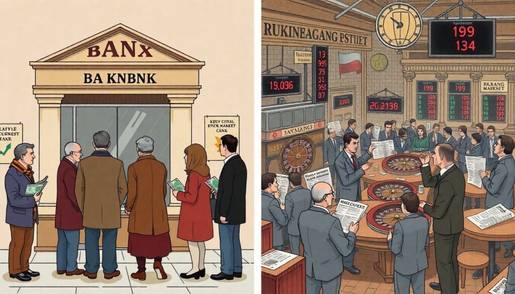 Как выбрать между депозитом и инвестированием в фондовый рынок: рублёвый взгляд на консервативные и рискованные стратегии - иллюстрация